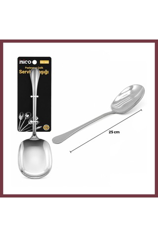 Storeşahin Krom 25 Cm Metal Servis Kaşık Shn0720