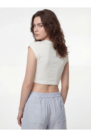 LOFT Regular Fit Kadın Tshirt K.kol Lf2038434 Q1.v1 Beyaz