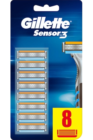 Gillette Sensor3 Yedek Tıraş Bıçağı 8'li
