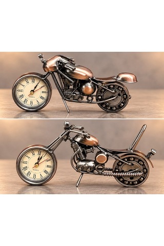 Özel Tasarım Metal Bilyeli Saatli Motor Salon Hediye Arkadaş