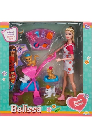 3045 Belissa'nın Annesi Ve Sevimli Dostlar 30 Cm -sunman