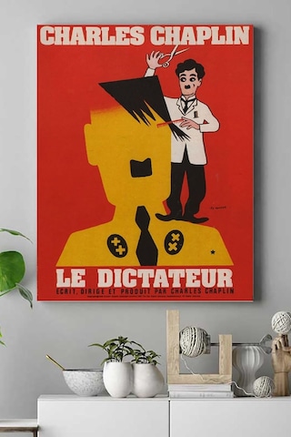 Pster16117 The Great Dictator Film Afişi Kanvas Tablo 30 X 40