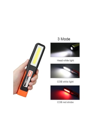 Gold Orion or-998 Ayarlanabilir Mıknatıslı  Şarjlı Lamba Siyah