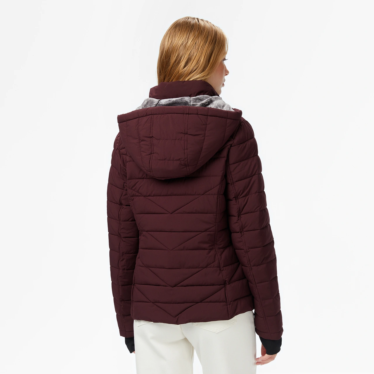Nautica Kadın Bordo Regular Fit Mont Desenli 117003891 Bordo