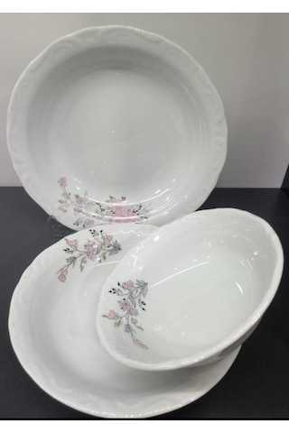 Porland Porselen Rüya 18 Parça 6 Kişilik Yemek Takımı