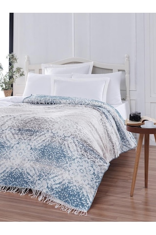 Tv Diz Battaniyesi Pamuk Morena Mavi