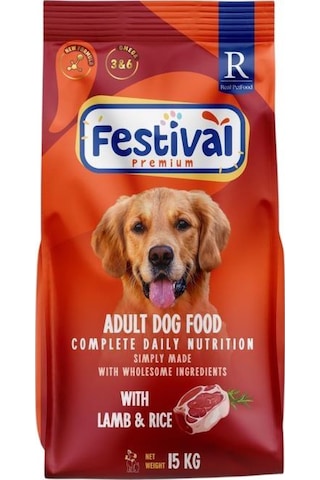 Festival Premium Adult Dog Food With Lamb&rice 15 Kg