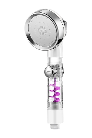 Geeksen Turbo Fanlı El Duş Başlığı Açma/kapama Duraklatma Anahtarı 3 Ayarlı Yüksek Basınçlı Duş Başlığı G1/2 Su Tasarruflu Banyo Duş Başlığı Banyo El Duş Başlığı Değişimi Diğer