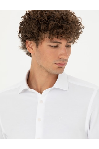 Pierre Cardin Erkek Beyaz Gömlek Desenli 50275517-vr013 Beyaz