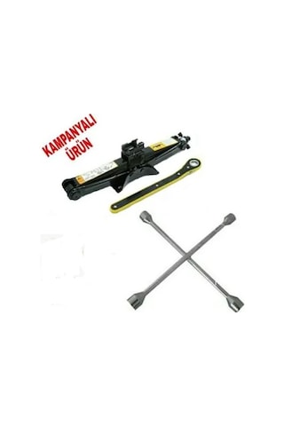 1.5 Ton Cırcır Kollu Kriko + 4 Lü Bijon Anahtarı