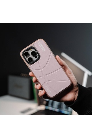 Apple Uyumlu iPhone 15 Pro Max Kılıf Magsafe Şarj Özellikli Youngkit Backboard Serisi Leather Siyah