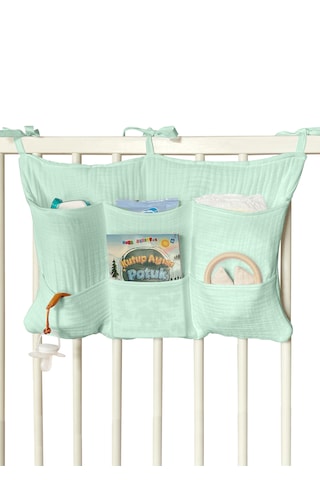 Bebek Beşik Yanı Organizer 6 Cepli Pratik Organizer Mint