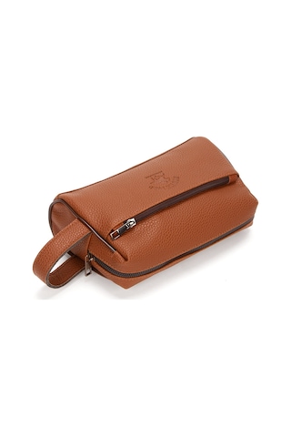 Newish Polo Erkek Vegan Deri Siyah Portföy Clutch Traş Kozmetik Bakım Ve Günlük El Çantası New381 Metalik