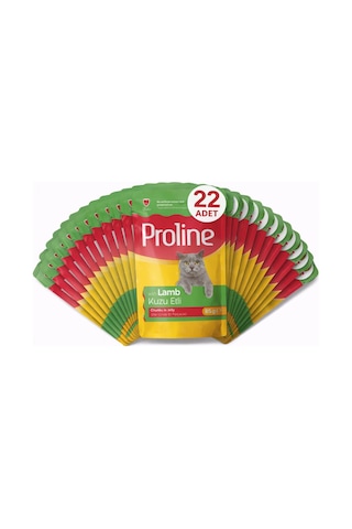 Proline Pouch Kuzu Etli Yaş Kedi Mama 22 X 85 Gr