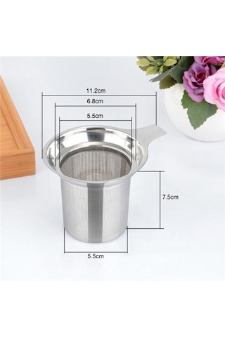 Jms Paslanmaz Çelik Hasır Demlik Çay Süzgeci Çaydanlık Drinkware Mutfak