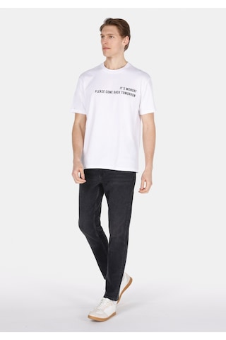 Colin's Colins Comfort Fit Yuvarlak Yaka Düz Erkek Beyaz Kısa Kol Tişört Cl1073786 Q1.v1 Wht Beyaz