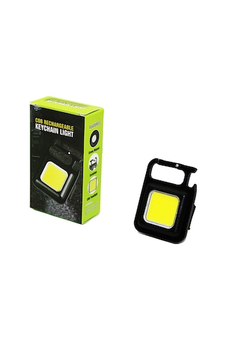 3ın1 Mıknatıslı Usb Şarjlı Fener - Anahtarlık - Pratik Kapak Açacak Çok Renkli