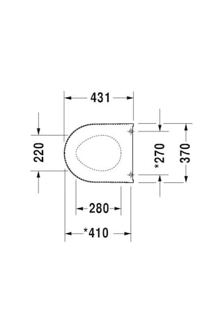 Duravit Me By Starck Klozet Kapağı, Yavaş Kapanır, Compact, Beyaz, 0020190095 Beyaz