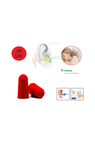 Venoa Vsf200 Gürültü Ses Önleyici Kulak Tıkacı 50 Çift