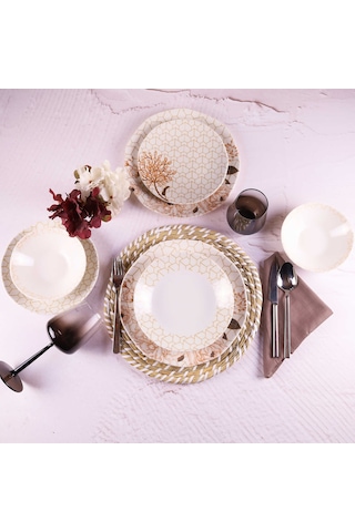 Organik 24 Parça 6 kişilik Yemek Takım - DB1155