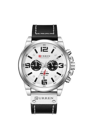 Curren/karien 8314 Erkek Saati Spor Altı Pimli Kuvars Saat Takvim Erkek Saati Su Geçirmez Kemer Saat Beyaz Kabuk Diğer