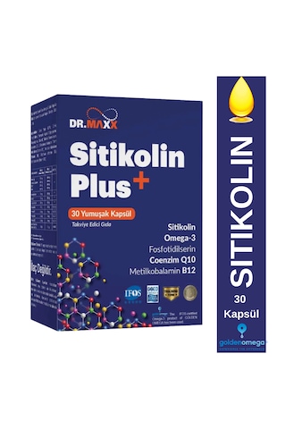 Dr. Maxx Sitikolin Plus+ 30 Kapsül Sitikolin Ve Fosfolipid Kompleksi İçeren Takviye
