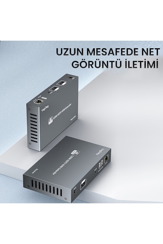 Veggieg 4k 30hz Hdmı Kvm Extender 120 Metre Cat5e/6 Hdmı Menzil Genişletici Uzatıcı