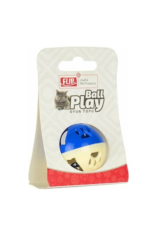 Flip Zilli Kedi Top Oyuncağı Çok Renkli