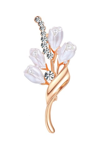 Mufunye Kadınlar İçin Zirve Pırlanta Gül Desenli Broş - Anti-kayma Tasarımıyla Kıyafet Sabitleyici Ve Stili Artıran Aksesuar Çok Renkli