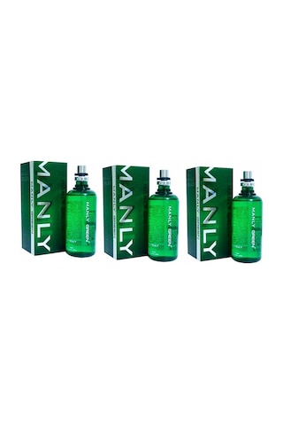 Morfose Manly Green Erkek Parfüm EDC 125 ML x 3