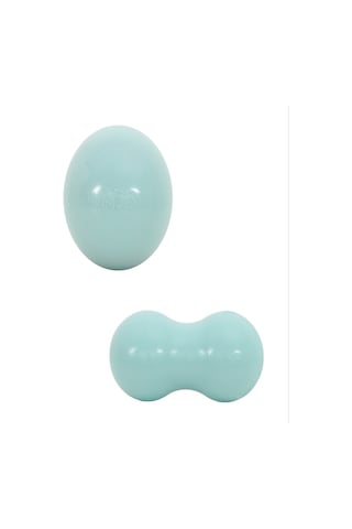 Vücut Egzersiz Mavi Renk Tekli Ve Fıstık Masaj Topu Seti Mavi