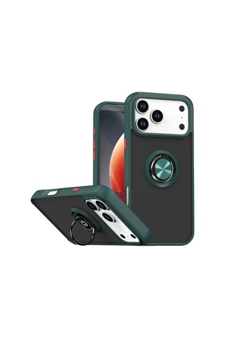 Apple İphone 17 Pro İçin Kamera Korumalı Yüzüklü Kılıf - Leke Tutmaz Mat Ve Dayanıklı Yapı