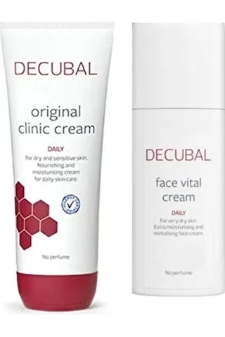 Decubal Basic Klinik Nemlendirici Krem 250 ML + Face Vital Kuru ve Hassas Ciltler İçin Ekstra Besleyici Krem 50 ML