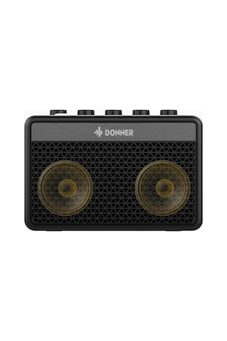 Donner Mini Gitar Amfisi Da-10, 5w, Taşınabilir, Şarj Edilebilir, Clean & Overdrive Stereo Amfiler Siyah