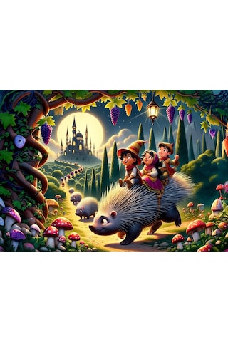 Art Çocuk Kirpi Ve Arkadaşları 200 Parça Puzzle