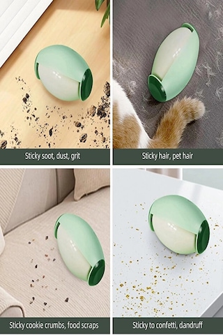 2 Adet Yıkanabilir Tüy Toplayıcı Rulo Köpek Kedi Evcil Hayvan Tüy Temizleyici Giysi Jel Tüy Topu