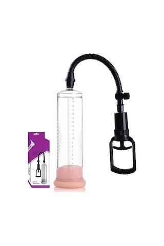 Erofoni Süper Penis Pump Realistik Vajina Girişli 20 CM Güçlü Vakum Penis Pompası