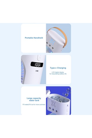 Jialan Taşınabilir Misting Fan - Küçük Taşınabilir Sessiz