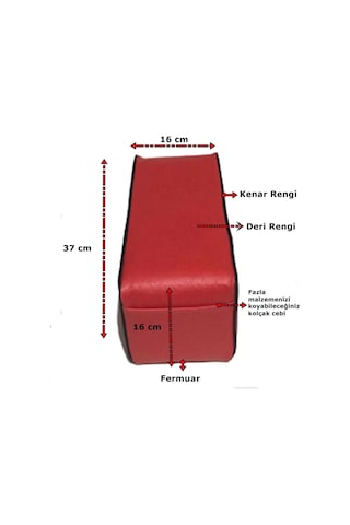 Araba Oto Kolçak Her Araca Uygun Taraftar Sünger Kolçak Kol Dayama Siyah Deri Siyah Kenar