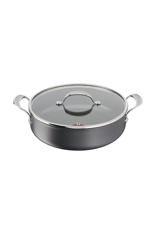 Tefal H9129943 Düz Tava, 30 Cm, Jamie Oliver, Sert Eloksal, Alüminyum, 5,4 Litre, Siyah