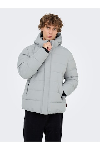 Only & Sons Onscayson Puffa Otw Noos Erkek Gri Mont - 22019598
