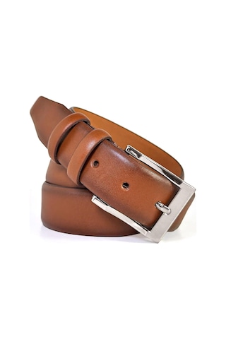 N Trend Kahverengi Hakiki Deri 4 Cm Casual Erkek Kemer Kahverengi