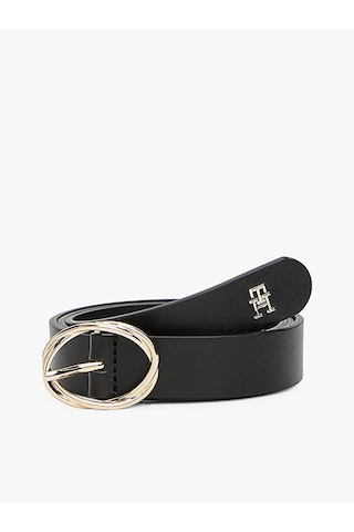Tommy Hilfiger Tommy Hılfıger Kadın Kemer Aw0aw17251-bds Siyah