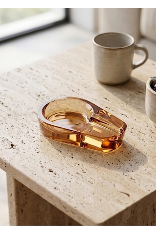 The Mia Kristal Puro Küllüğü Amber 12x8 Cm