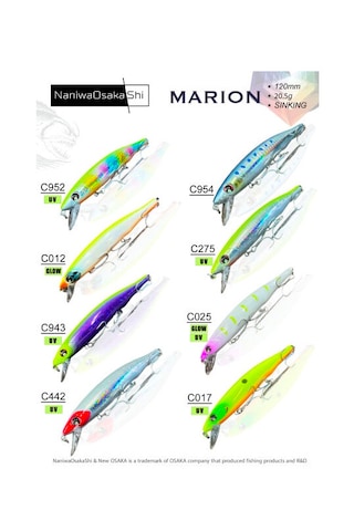Nanıwaosakashı Marıon 120mm 20,5gr Sınkıng C025