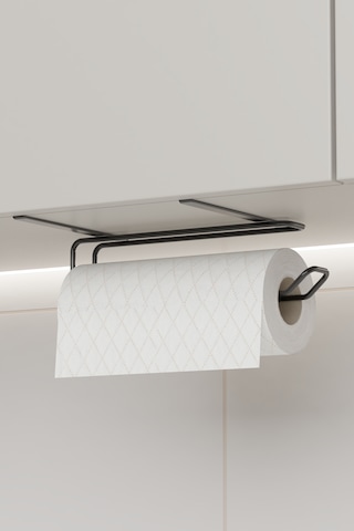 Havluluk Peçetelik Askısı Banyo Mutfak Düzenleyicisi Kağıt Rulo Havlu Askılığı Pratik Siyah Rulo Siyah