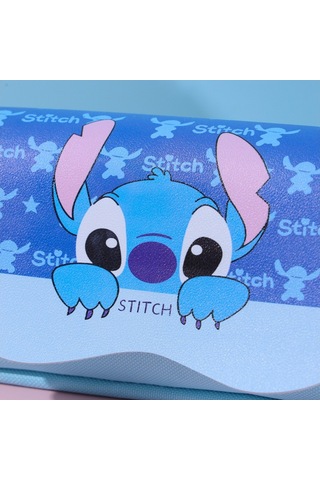 Sevimli Çizgi Film Karakterli Stitch Desenli Okul Kırtasiye Malzemeleri İçin Şık Ve Kullanışlı Kalem Kutusu MAvi