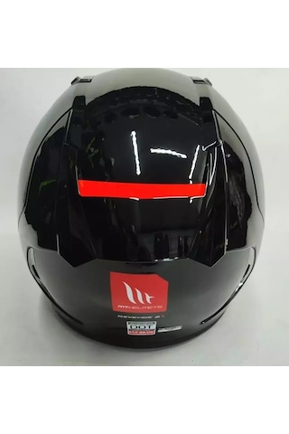 Mt Revenge 2 Solid A1 Şeffaf Vizörlü Kask Parlak Siyah Siyah