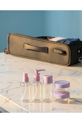 5 Parça Seyahat Şişesi Seti 30 Ml Sızdırmaz Taşınabilir