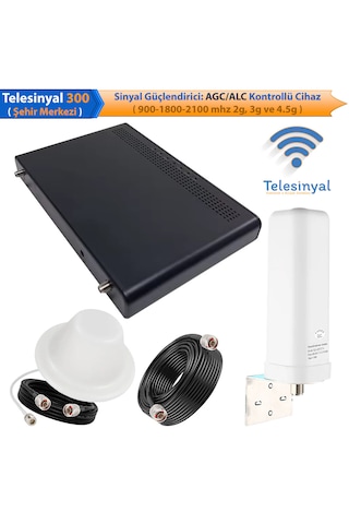 Telesinyal 300 Şehir Merkezi 900-1800-2100 Mhz Üç Bantlı Gsm Sinyal Güçlendirici